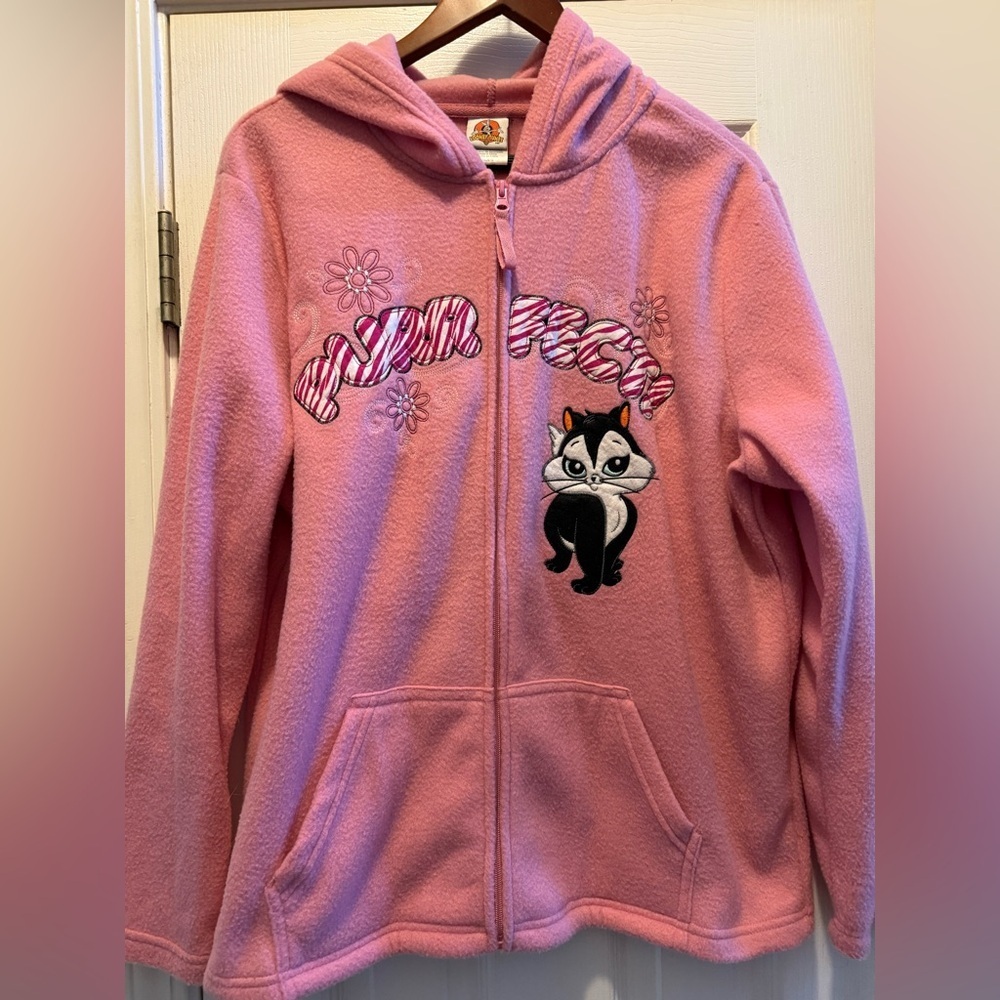 Looney Tunes Purrfect Penelope Full Zip Fleece Hoodie